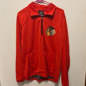Blackhawks half zip sweater